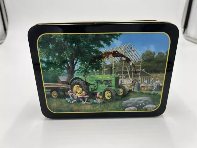 Vintage John Deere Tin Box Dated 2002 7”X5”