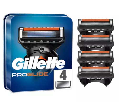 Lot 4 Lames GILLETTE Proglide Recharge de Rasoir Fusion 5 Gilette 100% ORIGINAL