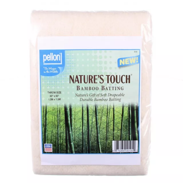 Pellon Natures Touch Bambú Mezcla Bateo con Scrim 60in x 60in