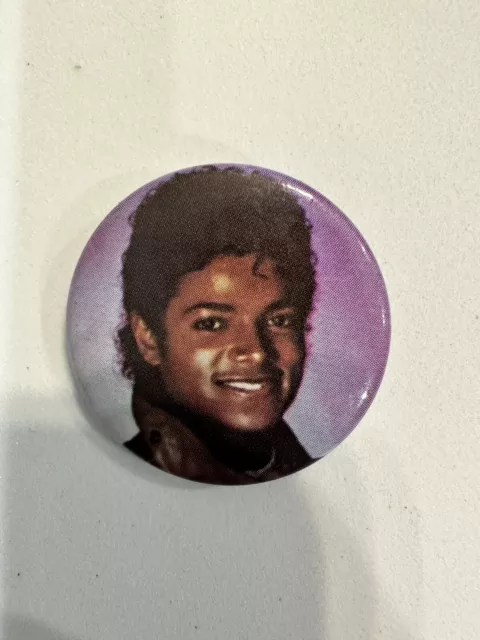 Michael Jackson Vintage 1980s Pin - Pinback Button Badge