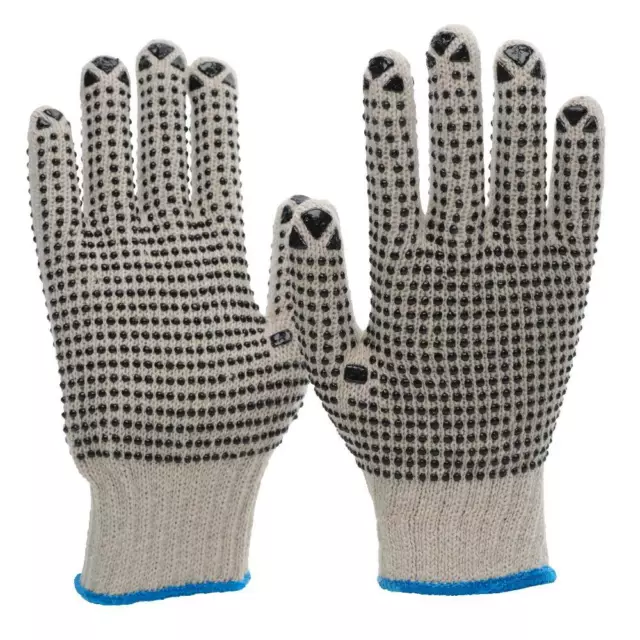 Paires de gants picots tricotés coton/polyester (taille 10) NITRAS 6010