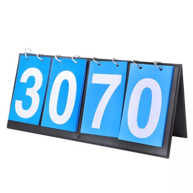 (4-Digit) Sports Scoreboard Score Counter Flip for Table Tennis Basketball Sport