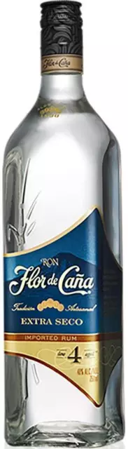 Flor De Cana 4 Year Old Extra Dry White Rum 700ml Bottle