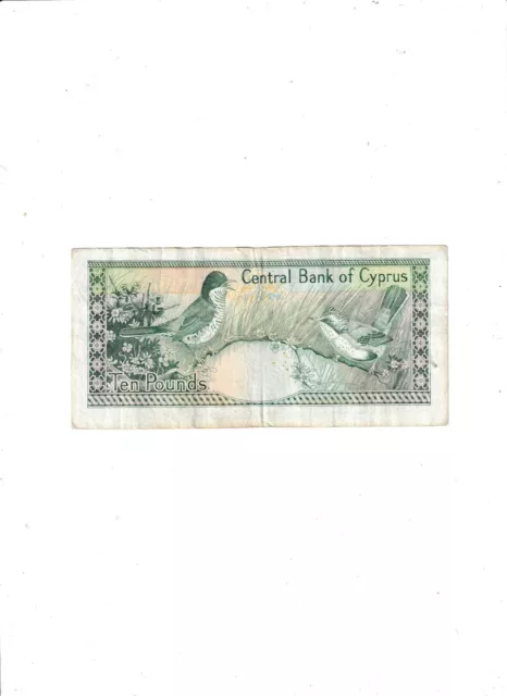 Cyprus  10  Pounds  1989 2