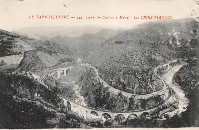 Ligne de Castres à Murat - les trois Viaducs - le Tarn illustré