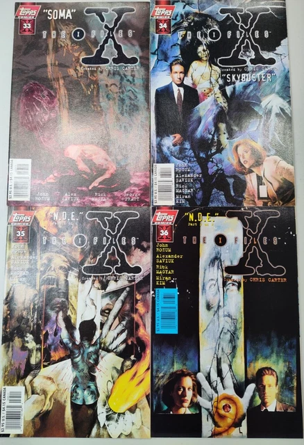 The X-Files #33,34,35,36 Topps Comics 1997 Comic Books