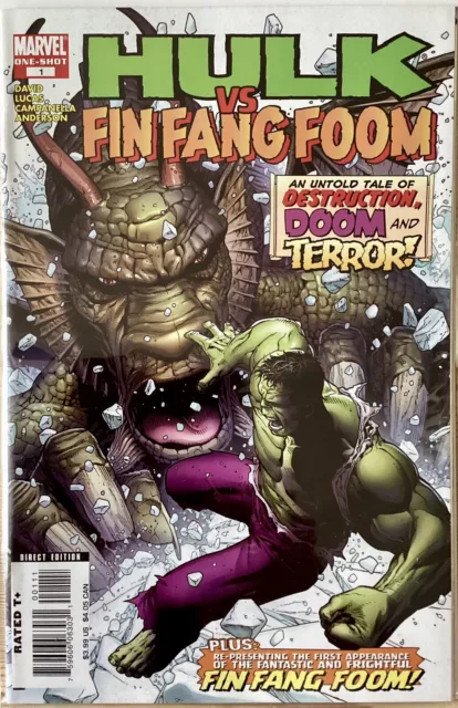 Hulk Vs Fin Fang Foom #1, Marvel, One Shot, 2008, Vgc Bagged/Boarded