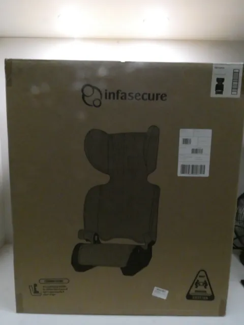 Infasecure Versatile Folding Booster Car Seat for 4 to 8 Years, Black (CS6013)