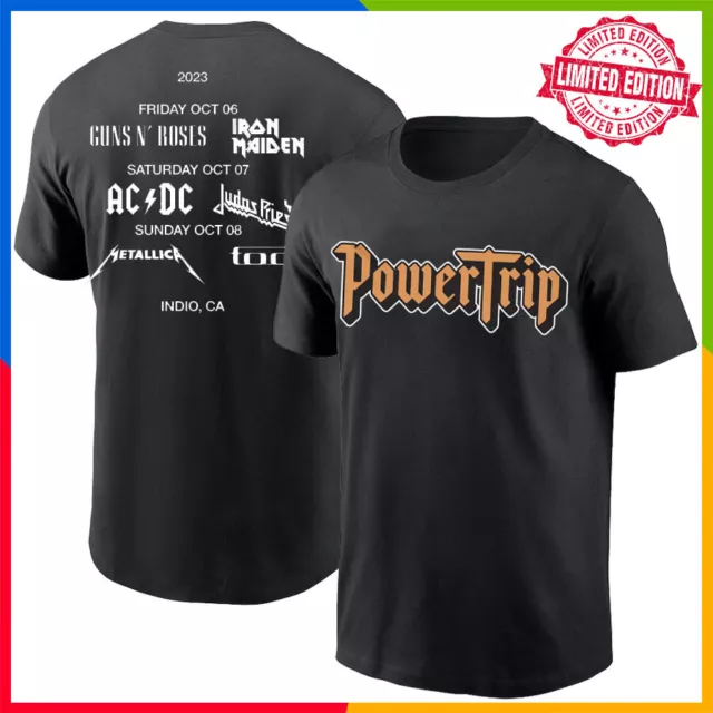 LIMITED EDITION THE Power Trip 2023 Logo Lineup Rock Festival 2023 T