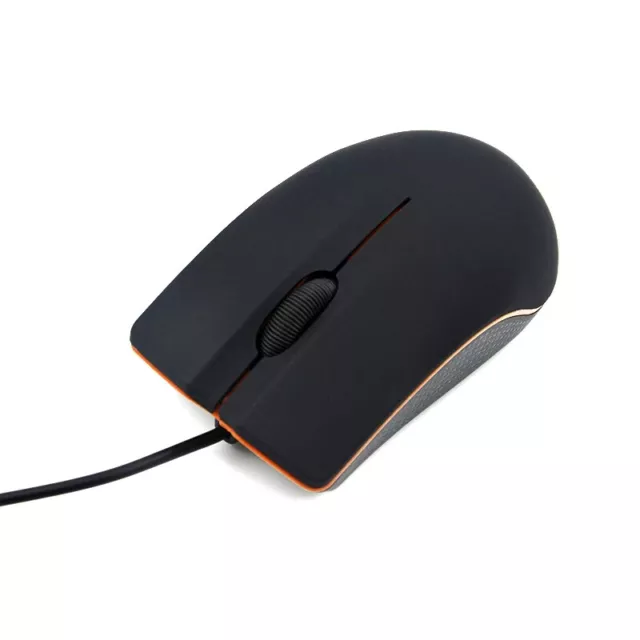 Ultra Thin USB Wired Mouse For Computer Pc Laptop 1200dpi USB Optical UK Store