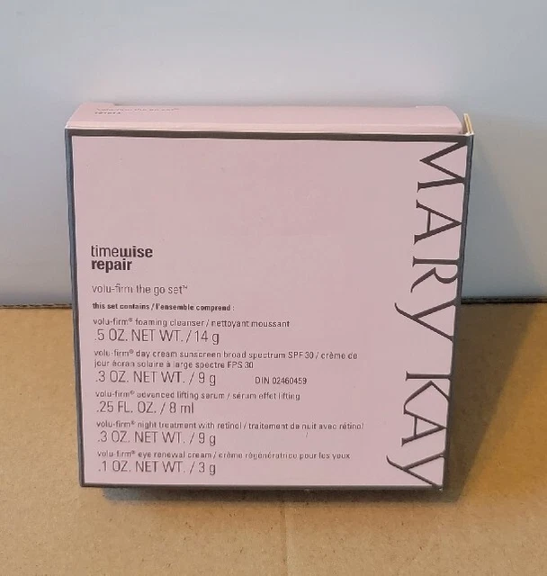 Mary Kay Timewise repair Volu-firm The Go Set TRAVEL 5 PIECE SET New in box Mary Kay Timewise repair Volu-firm The Go Set TRAVEL 5 PIECE SET New in box