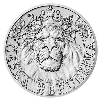 NIUE 5 Dollars Argent 2 Onces Lion Tchèque 2022
