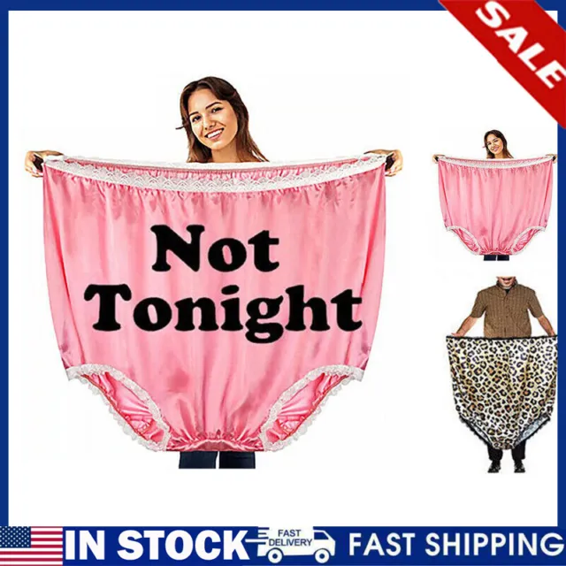 Womens Mens Super Big Undies Funny Joke Gag Gift Giant Oversized Novelty  Underwear Panties Prank Xmas Gifts