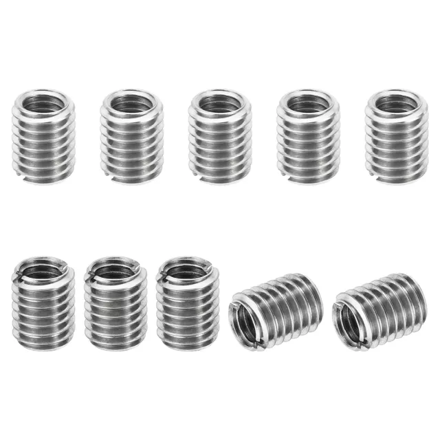 10pcs Thread Repair Insert Nut Adapters Reducer M8*1.25 Male to M6*1 Female 10mm