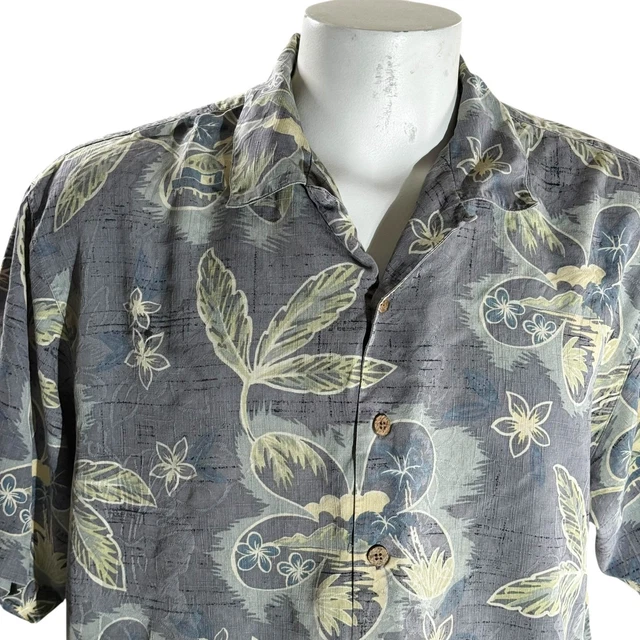 Camicia Hawaiana Uomo, Manica Corta, Stampa Pappagalli E Palme, Estiva, Taglie S-XXL