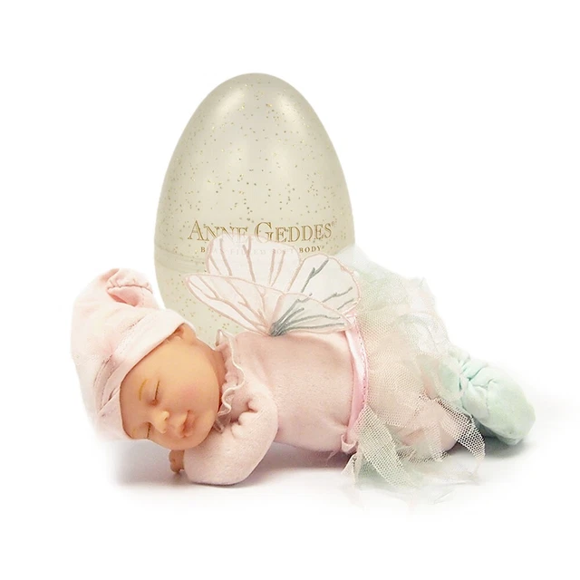 Anne Geddes 579308 Bambina fata in oro glitter uovo 9 in bambola bambino nuova con scatola