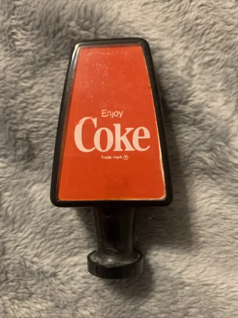 Vintage Coke Coca-Cola Soda Fountain Tap Handle 👀 “Enjoy” Slogan. Hard Plastic