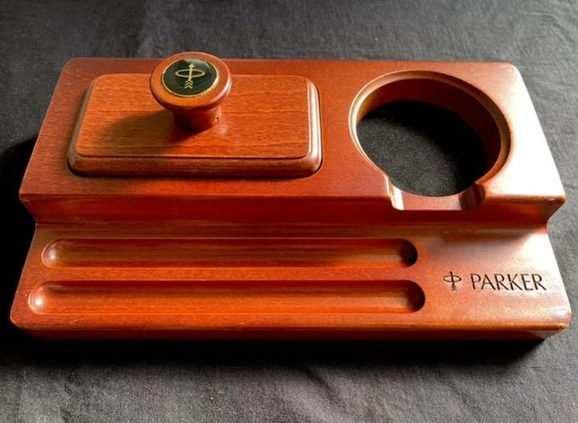 Parker Selten Nicht für Sonderangebot Natürlich Holz Solid Brunnen Stift Ablage