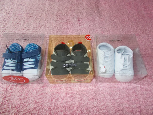 Lot De Chaussures Neuves Bebe Okaidi 1/6 Mois