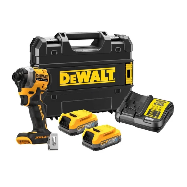DEWALT DCF850E2TGB 18V XR Brushless Powerstack Impact Driver With 2