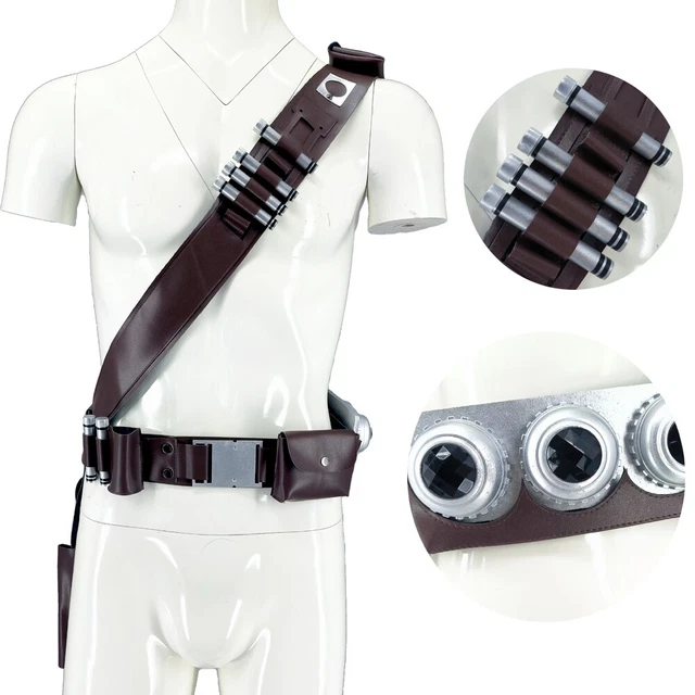 Mandalorian 3 Cosplay Baldric Din Djarin Costume Accessories Bullet Belt Holster