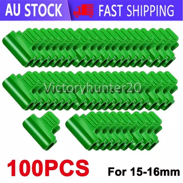 100PCS Greenhouse Clamps Plastic Cover Netting Tunnel Film Hoop Clips Garden NEW