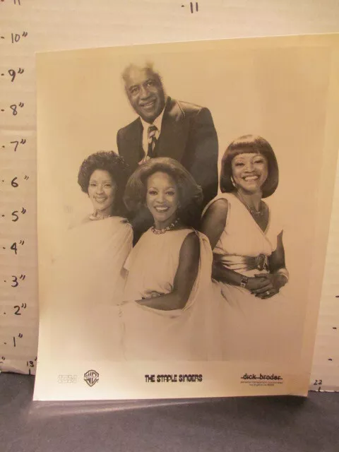 TV show promo photo 1976 THE STAPLES SINGERS Pop Mavis Warner music artist SIT