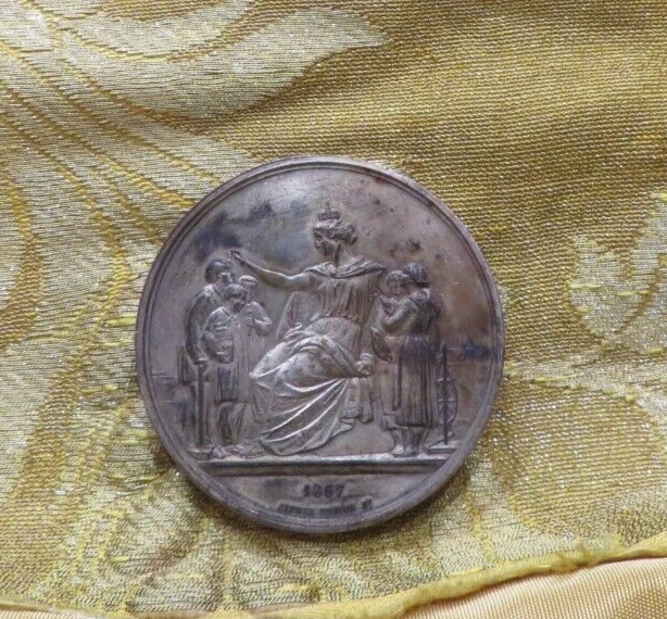 Médaille/Fob Football Argent Massif Et Émail - Poinçon Chester 1923 - 10g