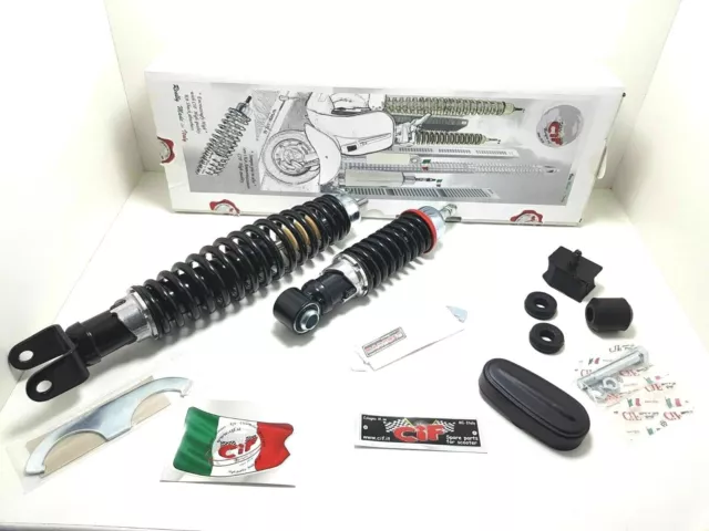 Kit Ammortizzatori Carbone Anteriore Post Regolabile Nero Vespa 50 Special V5B1T