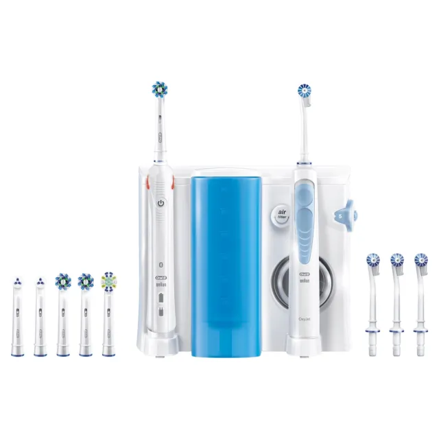 Oral-B Oral Center Spazzolino Elettrico Smart 5000 e Idropulsore Oxyjet + 4 test