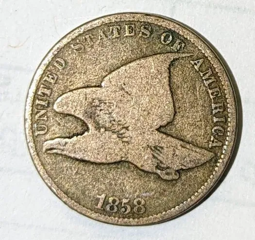 1858 Flying Eagle Cent ** Large Letters