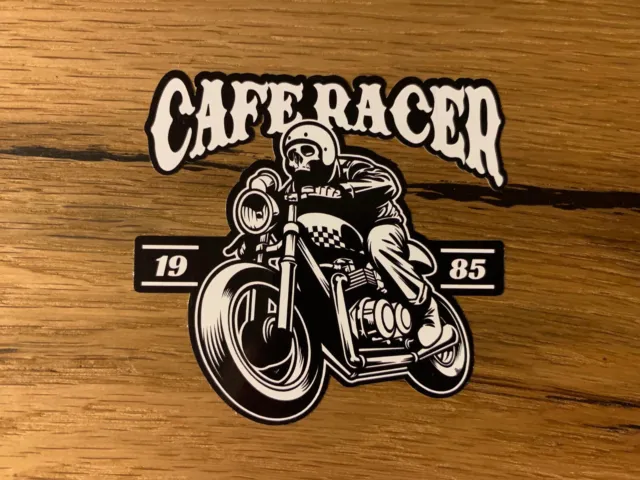 CAFE RACER Aufkleber Sticker V2 Motorrad Tuning Custom Oldtimer Vintage Retro