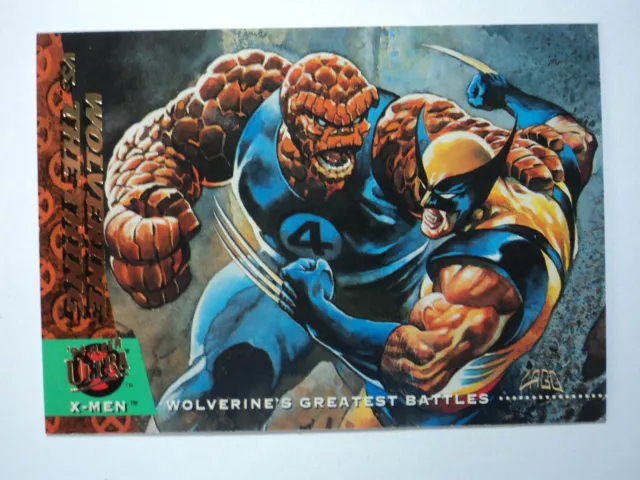 Fleer Ultra X-Men 1994 - tarjeta base # 141 - Wolverine vs. THE THING