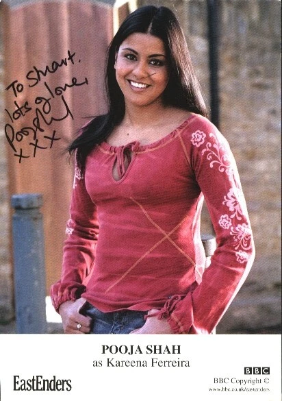 Pooja Shah - Actress - Signed Postcard - COA - (48896)