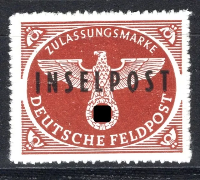 Dt. Reich Feldpost Zulassungsmarke Mi.Nr. 9 postfrisch, etwas bügig m. Signatur