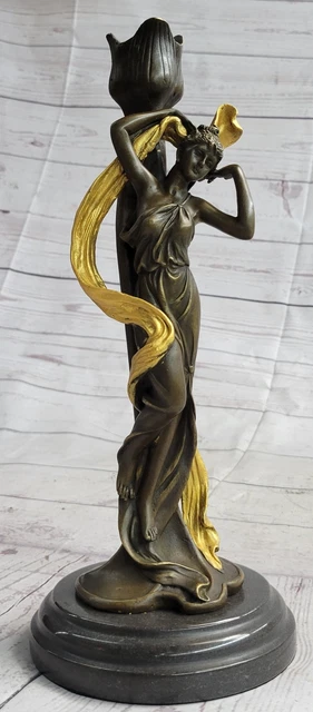 Statue Bronze Femme érotisme Art Sculpture Antique 31cm Aubaho