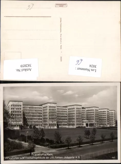 382059,Frankfurt am Main Verwaltungs- u. Wirtschaftsgebäude der J.G. Farben-Indu