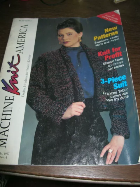 Craft knitting magazines - "Machine Knit America" Volume 6 Number 4