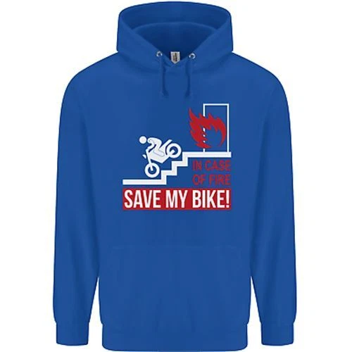 Felpa con cappuccio emergenza moto biker moto bambini 7