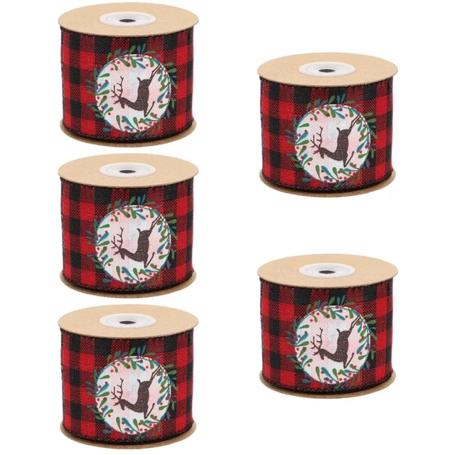 5 rollen von Dicke Band für Weihnachten Baum Weihnachten Handwerk Band