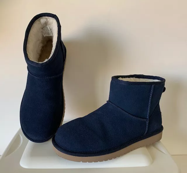 Womens Koolaburra by UGG Koola Mini II Navy Blue Suede Boots Size US 7