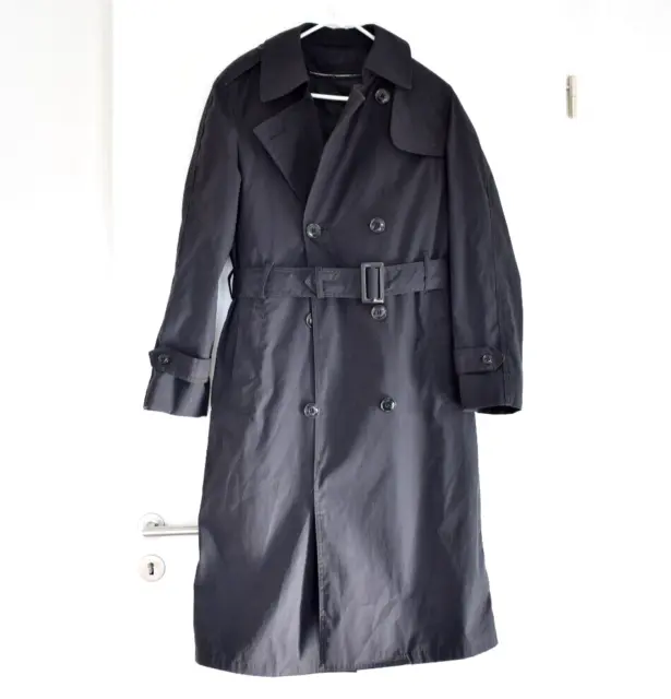 Trenchcoat Mantel Damen Coat schwarz Gr. 8L US Army + Innenfutter