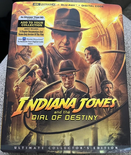 INDIANA JONES AND The Dial Of Destiny 4K UHD + Blu-Ray + Slip Case (No