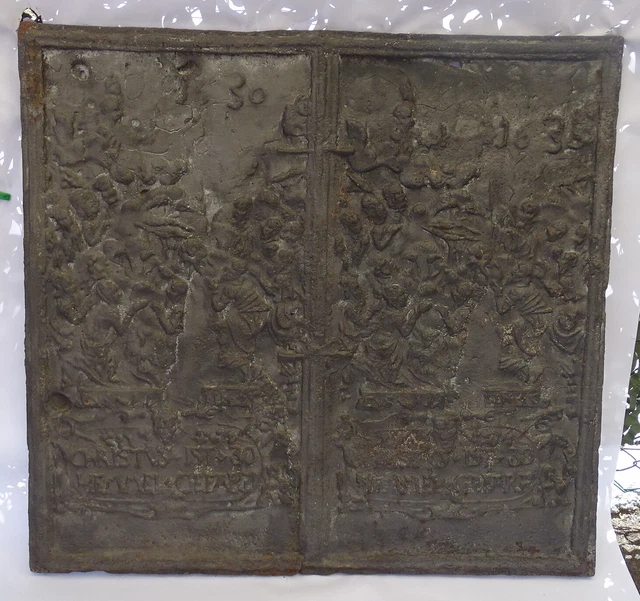 Kaminplatte Takenplatte Eisenguss Barock outdoor No. 2
