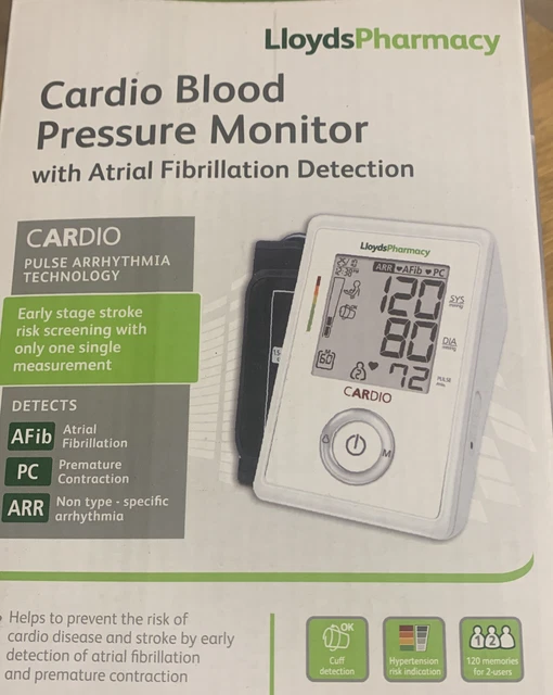 BLOOD PRESSURE MONITOR with Atrial Fibrillation Detection lloyds