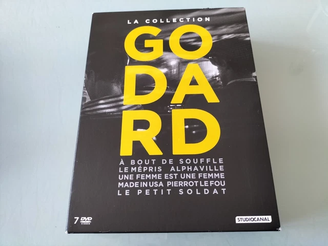 Coffret 7 DVD + livre Jean-Luc Godard - À bout de souffle, le mépris...