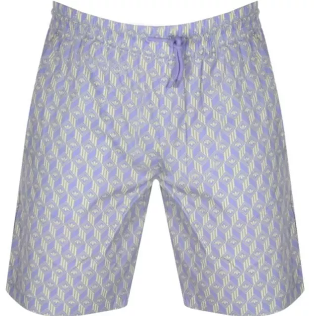 adidas Men's Monogram Shorts, Purple, Medium