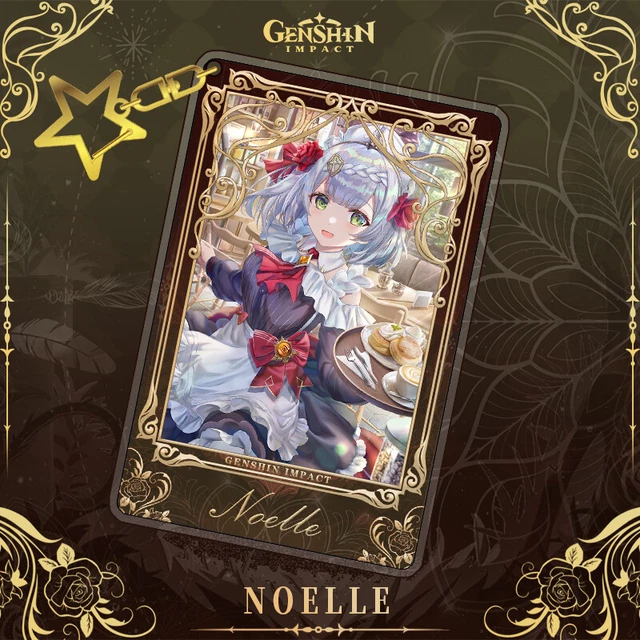 Genshin Impact Noelle Anime Acrylic Keychain Itabag Key Chain Pendant Schoolbag