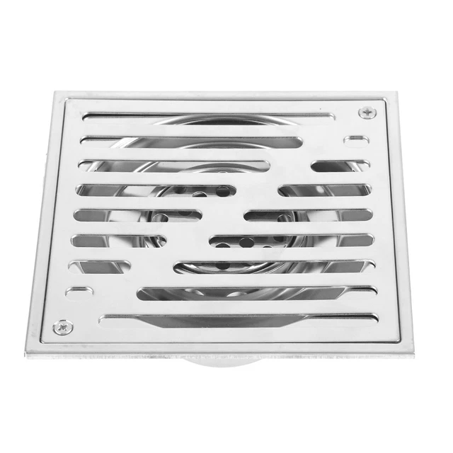 Puerta de residuos de drenaje de piso de baño antiolor de acero inoxidable 150*150 mm