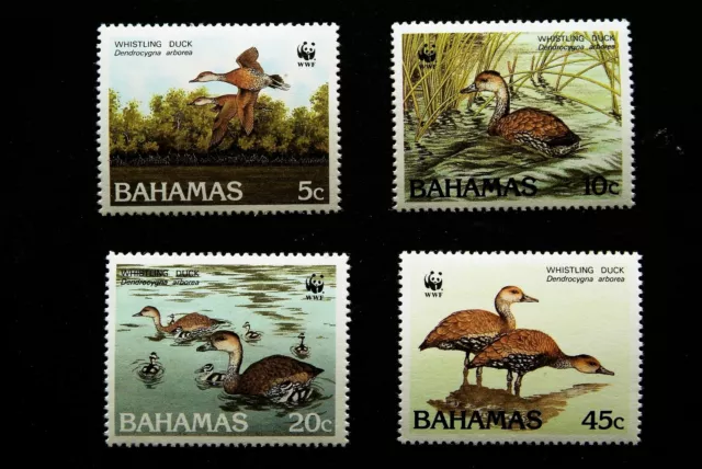 Bahamas 1988 Whistling Duck Wwf Set Mnh